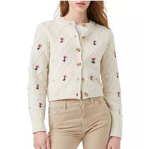 French Connection Kinsley Embroidered Cardigan size XS